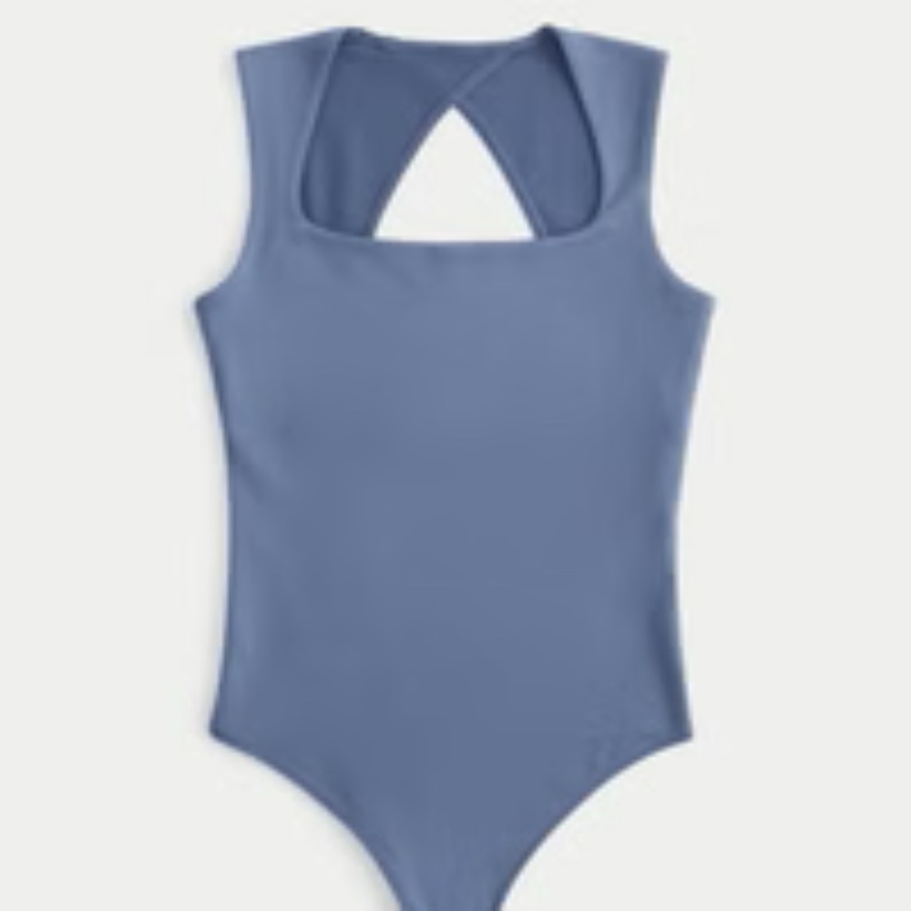 Hollister Soft Stretch Seamless Fabric Open Back Bodysuit